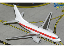 Boeing 737 600 Transport Aircraft EG&G Janet Airlines N319BD White with Red Stripes 1/400 Diecast Model Airplane GeminiJets GJEGG2419
