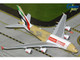 Airbus A380 800 Commercial Aircraft Emirates Courier Express A6 EET White with Tail Stripes and Package Graphics 1/400 Diecast Model Airplane GeminiJets GJUAE2384 Airbus A380 800 Commercial Aircraft Emirates Courier Express A6 EET White with Tail Stripes and Package Graphics 1/400 Diecast Model Airplane GeminiJets GJUAE2384