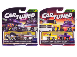 Just Truck n Double Pack Series 9 Set of 4 Cars Diecast Model Cars CarTuned 541967-XX6