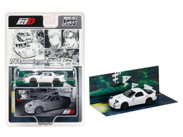 Mazda RX 7 FC3S RHD Right Hand Drive RedSuns White Ryosuke Takahashi VS Kyoichi Sudou Initial D 1995 2013 Manga Diorama Set Series 1/64 Diecast Model Car Hobby Japan HJDMD003B