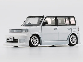 Toyota bB 2000 Van White with Extra Accessories 1/64 Diecast Model Car BM Creations 64B0374