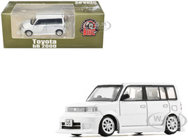 Toyota bB 2000 Van White with Extra Accessories 1/64 Diecast Model Car BM Creations 64B0374