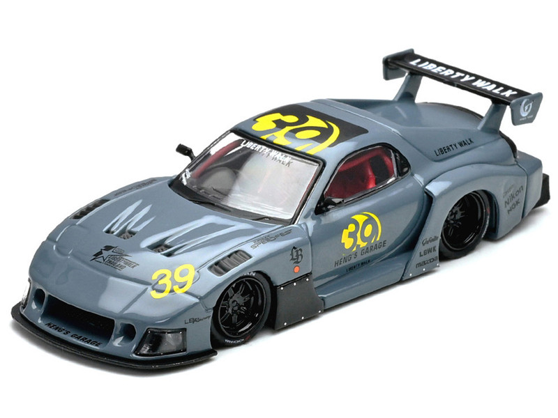 Mazda RX7 FD3S LB Super Silhouette RHD Right Hand Drive #39 Heng s Garage Gray Thailand Diecast Expo 2026 Event Edition 1/64 Diecast Model Car Inno Models IN64-LBWKRX7-09-TDE26