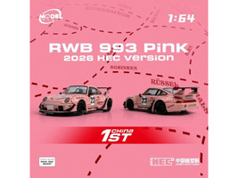 RWB 993 #23 Pink Version with Graphics Hobby Expo China 2026 Event Edition 1/64 Diecast Model Car Model Model MM64-RWB993-HEC2026
