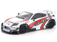 Toyota Pandem GR86 Cusco White with Racing Graphics 1/64 Diecast Model Car Pop Race PR640337 Toyota Pandem GR86 Cusco White with Racing Graphics 1/64 Diecast Model Car Pop Race PR640337