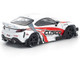 Toyota Pandem GR86 Cusco White with Racing Graphics 1/64 Diecast Model Car Pop Race PR640337 Toyota Pandem GR86 Cusco White with Racing Graphics 1/64 Diecast Model Car Pop Race PR640337