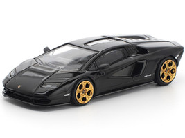 Lamborghini Countach LPI 800 4 Deep Black 1/64 Diecast Model Car Pop Race PR640341