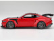Ford Mustang GTD Race Red and Carbon Fiber with Red Stripe 1/18 Model Car Top Speed TS0674