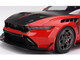 Ford Mustang GTD Race Red and Carbon Fiber with Red Stripe 1/18 Model Car Top Speed TS0674