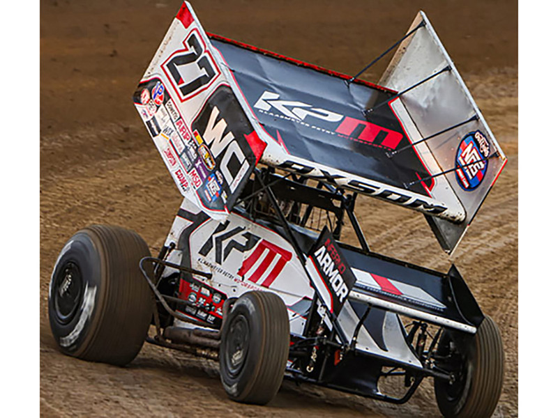Winged Sprint Car #27 Emerson Axsom WCI KPM White 2026 1/18 Diecast Model Car ACME A1826014