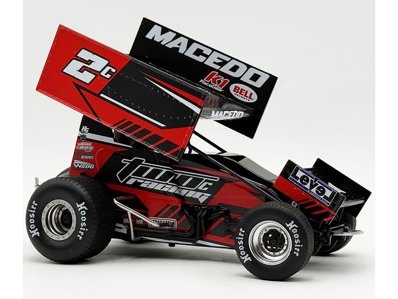 Winged Sprint Car #2C Cole Macedo Two C Racing 2026 1/18 Diecast Model Car ACME A1826015