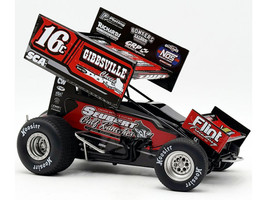 Winged Sprint Car #16C Scotty Thiel Greg Wheeler Motorsports Seubert Calf Ranches 2026 1/18 Diecast Model Car ACME A1826023