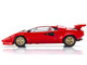 Lamborghini Countach LP 5000 Quattrovalvole Red with Gold Wheels 1/18 Diecast Model Car Kyosho KS08320RBKG