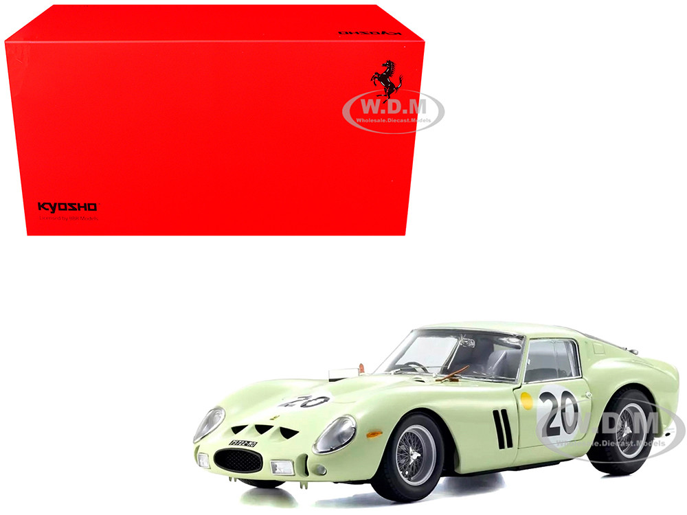 Ferrari 250 GTO #20 Innes Ireland - Masten Gregory "24 Hours of Le Mans" (1962) 1/18 Diecast Model Car by Kyosho