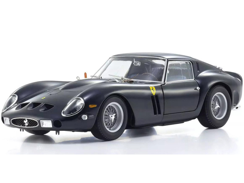 Ferrari 250 GTO Dark Blue Metallic 1/18 Diecast Model Car Kyosho KS08438H