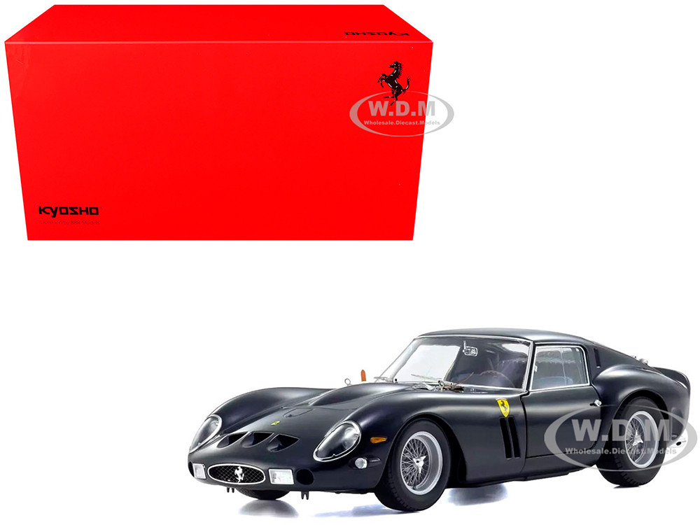 Ferrari 250 GTO Dark Blue Metallic 1/18 Diecast Model Car by Kyosho