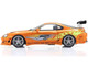 Toyota Supra Orange Metallic with Graphics The Fast and the Furious 2001 Movie 1/18 Diecast Model Car Kyosho KS08975FF Toyota Supra Orange Metallic with Graphics The Fast and the Furious 2001 Movie 1/18 Diecast Model Car Kyosho KS08975FF