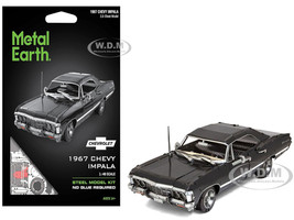 Model Kit 1967 Chevrolet Impala Black Moderate Difficulty Steel Model Metal Earth ME1048