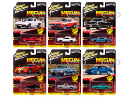Muscle Cars USA 2025 Release 3 Set B of 6 pieces MECUM Auctions 1/64 Diecast Model Cars Johnny Lightning JLMC035B