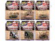 Military Set B of 6 pieces 2026 Release 1 Limited Edition Diecast Models Johnny Lightning JLML014B