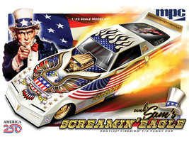 Skill 2 Model Kit Pontiac Firebird Funny Car Unk Sam s Screaming Eagle 1/25 Scale Model MPC MPC1044