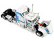 Kenworth W900L with 60 Aerodyne Sleeper and Polar Deep Drop Trailer White with Blue and Green Stripes 1/64 Diecast Model DCP/First Gear 60-2353 Kenworth W900L with 60 Aerodyne Sleeper and Polar Deep Drop Trailer White with Blue and Green Stripes 1/64 Diecast Model DCP/First Gear 60-2353