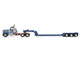 Kenworth W900L Day Cab and Fontaine Magnitude Lowboy Trailer Sid Kamp Blue and Light Blue Two-Tone 1/64 Diecast Model DCP/First Gear 60-2356 Kenworth W900L Day Cab and Fontaine Magnitude Lowboy Trailer Sid Kamp Blue and Light Blue Two-Tone 1/64 Diecast Model DCP/First Gear 60-2356