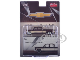 1979 Chevrolet Silverado C30 Crew Cab Dually Pickup Truck Cordova Brown with Santa Fe Tan Side Stripes Limited Edition 1/64 Diecast Model Car IXO Models IAPR1014