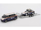 Porsche 911 Dakar #718 Blue and White with Roof Rack and Volkswagen ID Buzz Blue and White with Flatbed Trailer Porsche Centrum Gelderland Roughroads Set of 3 pieces Limited Edition 1/64 Diecast Model Car Mini GT MGTS0019 Porsche 911 Dakar #718 Blue and White with Roof Rack and Volkswagen ID Buzz Blue and White with Flatbed Trailer Porsche Centrum Gelderland Roughroads Set of 3 pieces Limited Edition 1/64 Diecast Model Car Mini GT MGTS0019