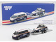 Porsche 911 Dakar #718 Blue and White with Roof Rack and Volkswagen ID Buzz Blue and White with Flatbed Trailer Porsche Centrum Gelderland Roughroads Set of 3 pieces Limited Edition 1/64 Diecast Model Car Mini GT MGTS0019 Porsche 911 Dakar #718 Blue and White with Roof Rack and Volkswagen ID Buzz Blue and White with Flatbed Trailer Porsche Centrum Gelderland Roughroads Set of 3 pieces Limited Edition 1/64 Diecast Model Car Mini GT MGTS0019