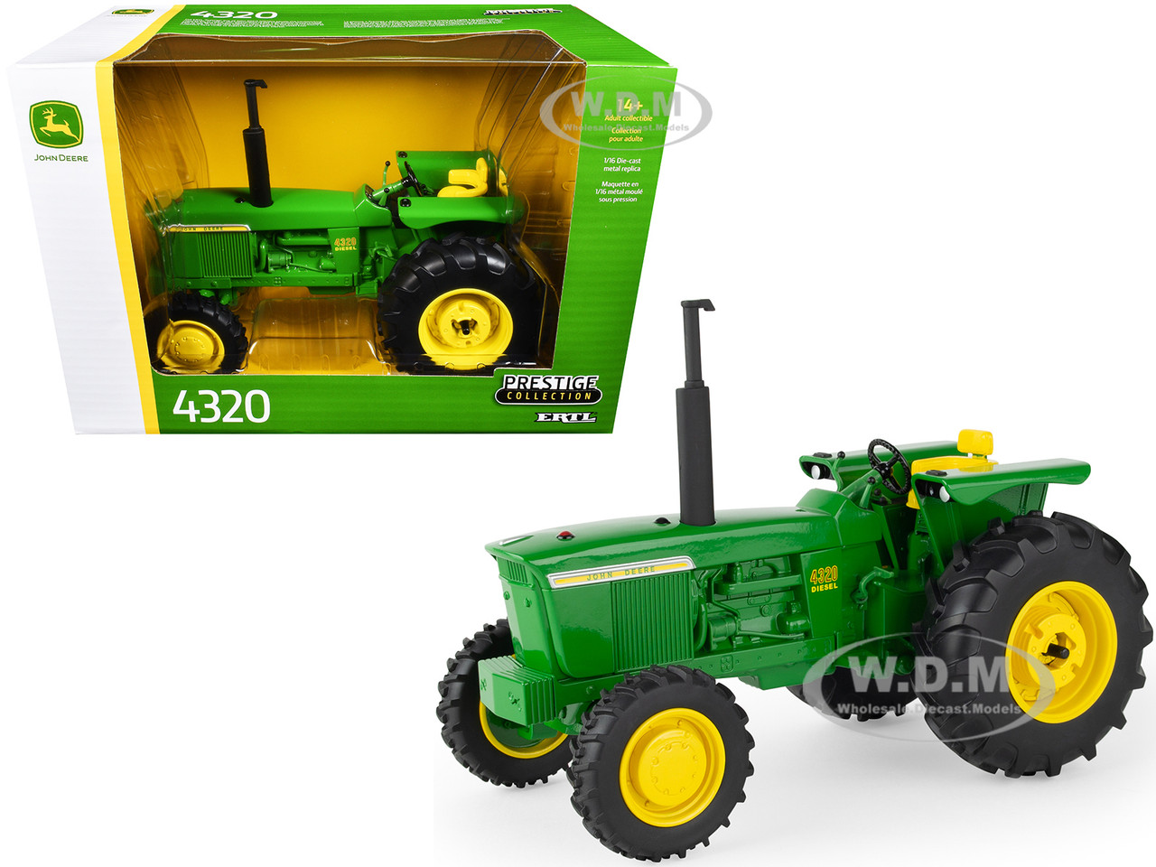 John Deere 4320 Diesel Tractor Green "Prestige Collection" Series 1/16 Diecast Model by ERTL TOMY