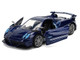 Pagani Huayra Roadster BC Blue Metallic with White Stripes Fast X (2023) Movie Fast & Furious 25th Anniversary Series 1/32 Diecast Model Car Jada 36883-25TH