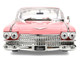 1959 Cadillac Coupe DeVille Pink with Pink and White Interior Showroom Floor Series 1/24 Diecast Model Car Jada 38004