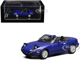 Mazda MX 5 Miata Convertible Laguna Blue 1/64 Diecast Model Car MotorHelix M60202L