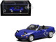 Mazda MX 5 Miata Convertible Laguna Blue 1/64 Diecast Model Car MotorHelix M60202L