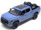 2023 Toyota Tundra TRD 4x4 Pickup Truck Cavalry Blue with Sunroof and Wheel Rack 1/24 Diecast Model Car H08555R-CBL 2023 Toyota Tundra TRD 4x4 Pickup Truck Cavalry Blue with Sunroof and Wheel Rack 1/24 Diecast Model Car H08555R-CBL