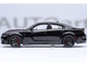 Dodge Charger SRT Hellcat Redeye Pitch Black with Red Stripes and Interior 1/18 Model Car Autoart 71754