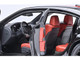 Dodge Charger SRT Hellcat Redeye Pitch Black with Red Stripes and Interior 1/18 Model Car Autoart 71754