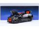 Dodge Charger SRT Hellcat Redeye Pitch Black with Red Stripes and Interior 1/18 Model Car Autoart 71754