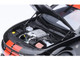 Dodge Charger SRT Hellcat Redeye Pitch Black with Red Stripes and Interior 1/18 Model Car Autoart 71754