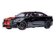 Dodge Charger SRT Hellcat Redeye Pitch Black with Red Stripes and Interior 1/18 Model Car Autoart 71754