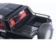 Lamborghini LM002 Nero Tenebre Black with Red Interior 1/18 Model Car Autoart 74550