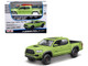 Skill 2 Model Kit 2023 Toyota Tacoma TRD PRO Pickup Truck Light Green Metallic Assembly Line Series 1/27 Model Kit Maisto 39539GRN