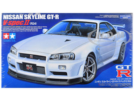 Model Kit Nissan Skyline GT R R34 V Spec II 1/24 Scale Model Tamiya TAM-24258