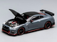 2022 Nissan GT R Nismo R35 RHD Right Hand Drive Stealth Gray with Carbon Hood and Top Senior 64 Series 1/64 Diecast Model Car MotorHelix M63521 2022 Nissan GT R Nismo R35 RHD Right Hand Drive Stealth Gray with Carbon Hood and Top Senior 64 Series 1/64 Diecast Model Car MotorHelix M63521