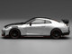 2022 Nissan GT R Nismo R35 RHD Right Hand Drive Ultimate Metal Silver Metallic with Carbon Hood and Top Senior 64 Series 1/64 Diecast Model Car MotorHelix M63523