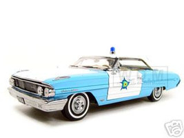 1964 Ford Galaxie 500 Xl Police Blue 1/18 Diecast Model Car Sunstar 1446