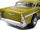 1957 Chevrolet Drag Car Yellow With Flames 1/18 Diecast Car Model Hotwheels 21356