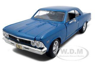 1966 Chevrolet Chevelle SS 396 Blue 1/24 Diecast Model Car  Maisto 31960