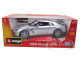 2009 Nissan GT-R R35 Silver 1/18 Diecast Model Car Bburago 12079